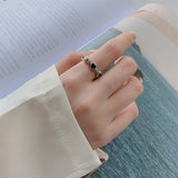 Genuine 925 Sterling Silver Birthstone Ring for Women
