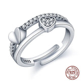 Genuine 925 Silver Ring Collection 
       Classic Silver Gold & Rose Gold 
              Glitzy Glam Curated Ring Collection