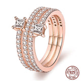 Genuine 925 Silver Ring Collection 
       Classic Silver Gold & Rose Gold 
              Glitzy Glam Curated Ring Collection