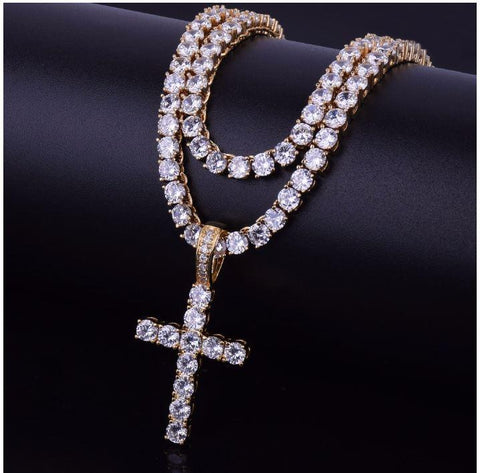 Glitzy Glam Tennis Cross