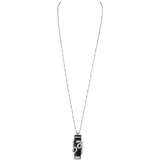 High Jewelry visible hour serpent décor pendant watch