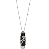 High Jewelry visible hour serpent décor pendant watch