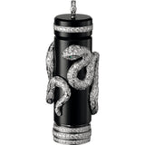 High Jewelry visible hour serpent décor pendant watch