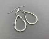 Silver Teardrop Dangles