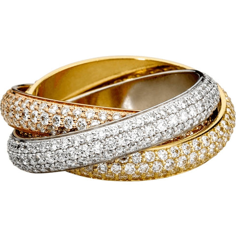 Trinity de Cartier ring - Glitzy Glam Jewelry